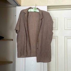 Men’s plaid shirt, large, made by BRIGGS